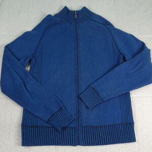 BKE Blue Full Zip Pullover Jacket Small EUC